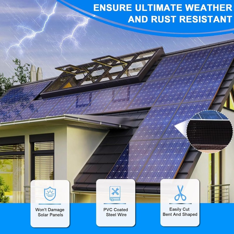 8in X 100ft Solar Panel Bird Guard 1/2 Inch Wire
