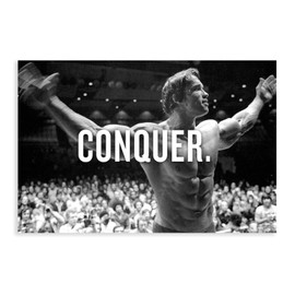NebulaNova Arnold Schwarzenegger 3 Inspirational Gym Canvas Poster Bedroom Decor Sports Landscape Office Room Decoration Gift Unframe Style 12 x 18 Inches (30 x 45 cm)