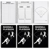 6 Pcs Baseball Playbook Notebook Gift Field Diagrams 8.5 x