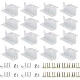 ECO-WORTHY 16 Units Solar Panel Mounting Brackets,Z Bracket Sets Lightweight Aluminum Corrosion-Free for RV, Trailer, Boat, Yachs, Wall and Other Off Gird Roof,4 Set of 4 Units