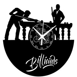 Instant Karma Clocks | Wall Clock | Billiard | Billiard Player | Accessories | Table | Gift Idea for Billiard Lovers