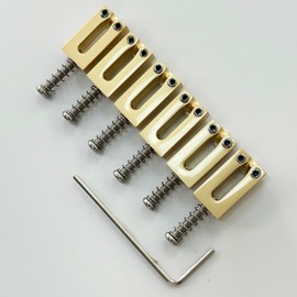 Gold Guitar Bridge Saddles 10.5mm Tremolo Bridge Saddles for Fender Strat Stratocaster Tele Telecaster 6 String Electric Guitar Saddles