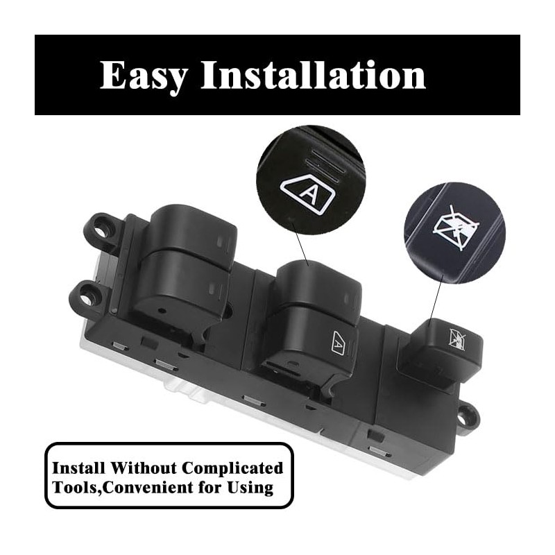 Wjelet Right Front Driver Seat Power Window Main Switch, 25401BB65B