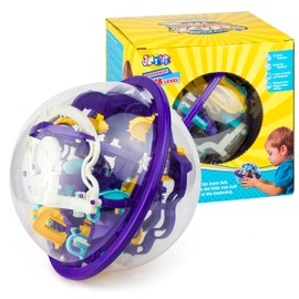 3D Maze Labyrinth Ball Saturn Maze 3D Puzzle Ball with 118 Levels for Advanced, Promotes Spatial Thinking, Skill, Patience & Control (Intermediate)