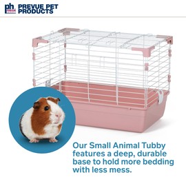 Prevue Pet Products Small Animal Tubby - Pink Base, Extra Small