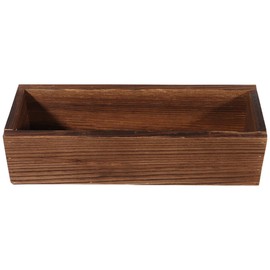 HANABASS Wood Window Box Planter 12 Inch Wooden Windowsill Planter Box Rectangular Flower Pot for Outdoor Plants Wedding Decor
