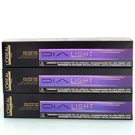 3 x L'Oreal Professionnel Dia Light Coloration No. 9.02 No Ammonia Milk Shake Pearl 50 ml