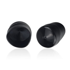 KINTLE 532104757 Rubber Wheel Axle Hub Caps Compatible with Husqvarna Huskee Poulan Crafstman Ryobi Roper Lawn Mower, Tractor, Snow Blower, Replaces 532175039 104757X 104757X428 175039 2118R (Black)