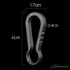 ALOHAMONI Titanium Carabiner Keychain Key Ring Key Hook Key Case