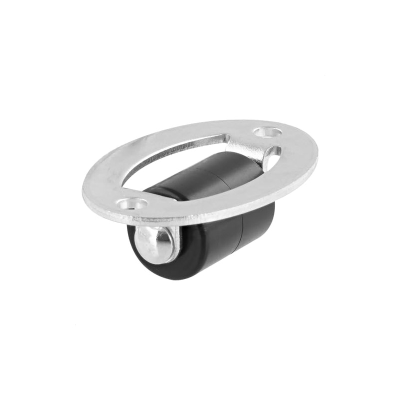 WAGNER 01722001 Drawer / Furniture Castor Design - Silver/Black, Diameter