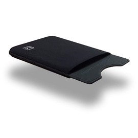 Modern Carry Elastic Minimal Card Holder, Minimalist Wallet for Men & Women, Credit Card & Business Card Holder, Slim Credit Card Wallet - Ultra Thin w/ 2 Card Slots (Black)