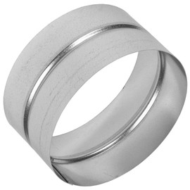 HVAC OV HVAC OV Galvanized Steel Coupling - 6" Inch Fit - Round Duct Pipe Connector and Extension - Available in Different Sizes to Suit