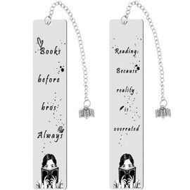 2 Pack Humorous Bookmarks Gifts for Women & Men- Creative Gift Set for Adults,Teen Boys,Girl,Friends,Classmates,Teachers,Coworker,Birthday,Holiday Presents for Readers,Best Friend,Book Lovers