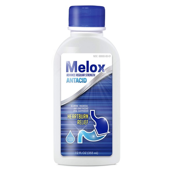 Melox Liquid Antacid, 12 Ounce