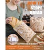 Beeswax Bread Bags, 2 Pack Reusable Bread Bags, Sourdough Bread