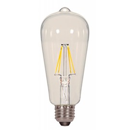 Satco S9581 6.5ST19/CL/LED/E26/27K/120V (2 - Pack)