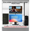 THANDBLE DisplayPort to Dual DisplayPort with HDMI Adapter 4K@60Hz, Extended