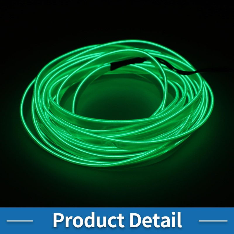 A ABSOPRO 2m EL Wire Cable LED Glow String Light