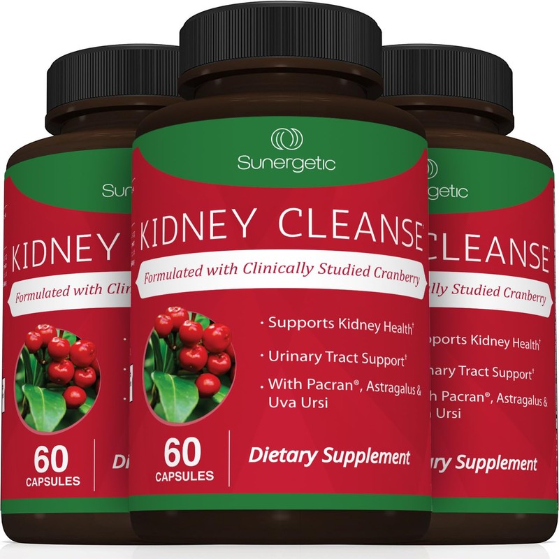 Sunergetic Premium Kidney Cleanse Supplement – Powerful Kidney Support Formula