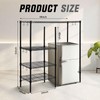 Huwena Mini Fridge Cabinet with Storage Shelf for Dorm 4