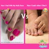 KQueenest Pastel Pink French Tip Toe Press on Nails Short