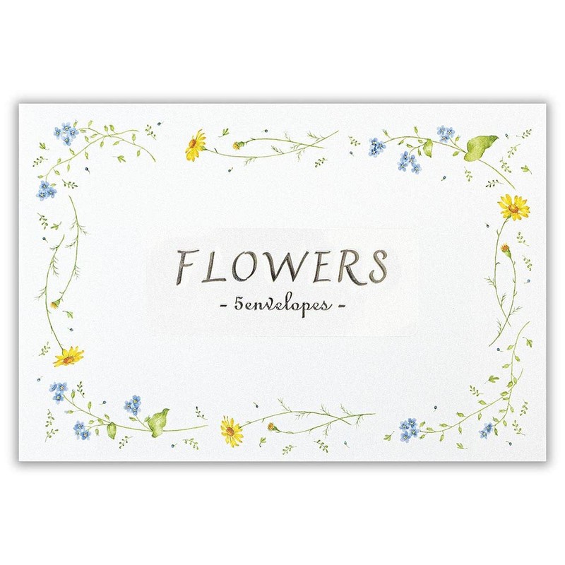 Enuby EA B6 Stationery Paper Flowers Stationery Envelopes Set |