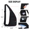 Peicees Sling Bag for Men Women Shoulder Bag Sling Backpack