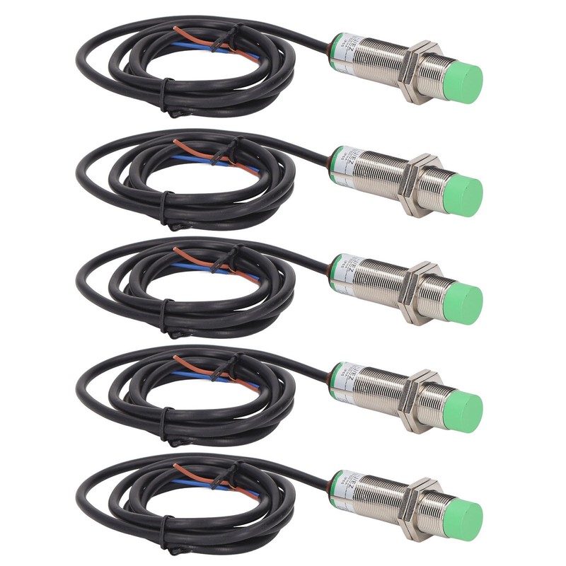 5Pcs Proximity Switch 2 Wire Normally Open 68Hz Response Frequency