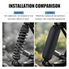 Motorcycle Shock Covers, Waterproof Nylon Shock Absorber Protector, Scratch-resistant Rear