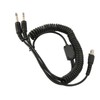 Mini XLR 5 Pin Plug to GA Dual Plugs Headset