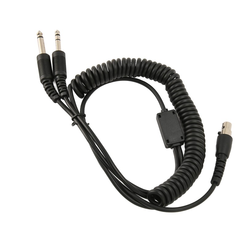 Mini XLR 5 Pin Plug to GA Dual Plugs Headset