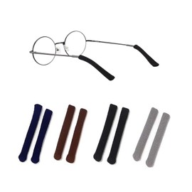 Ycfish 8 Pieces Glasses ear Cushions, Soft Fabric Glasses arm Covers, Sunglasses Glasses arm Cushion, Elastic Ear Cushions for Glasses, Retainer Ear Pads for Glasses