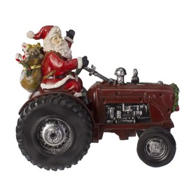 Northlight 11" Rustic Santa Claus on Tractor Tabletop Christmas Figure