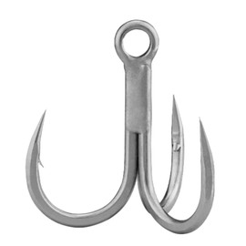 BKK Raptor-Z - Gancho agudo, paquete de 6 unidades, 4X, revestimiento de estaño brillante resistente a la corrosión para agua salada, punta de tierra a mano, gancho de señuelo resistente, popping, stickbaits