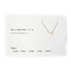 Blue Cone 14KGF Stone Language Card Pendant