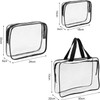 3Pcs Travel Clear Cosmetic Bag Toiletry Bags Bulk, Water Resistant