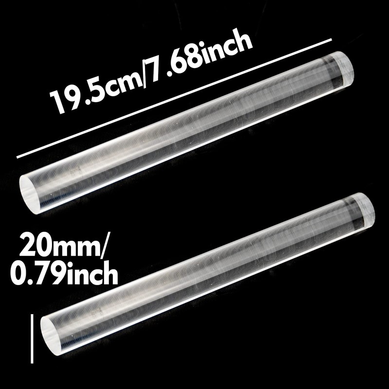1 Pieces Clay Rolling Pin, Solid Ultra Smooth Acrylic Clay