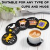 Friends TV Show Merchandise, Silicone Drink Coasters Set with Holder,