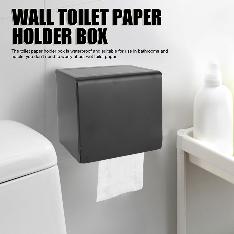 Wall Toilet Paper Holder Box Waterproof Space Aluminum Toilet Tissue