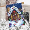 Sugar and Spice Christmas House Flag Gum Drops Peppermint 28"x40"