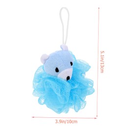 NOLITOY Bath Toys 4-pack Cartoon Animal Bath Balls Soft Bath Sponges Loofahs Toddler Bath Toys Boys and Girls Bath Loofah