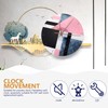jojofuny Clock Movement Mechanism Replacement Kit with Walnut Wood Hands