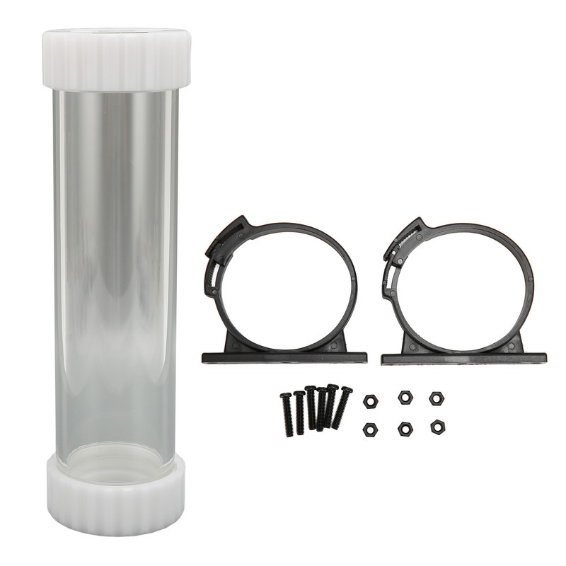 Water Cooling Transparent Cylindrical Tank 60mm Outside Diameter Rapid Cooling