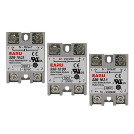 NANZU SSR-25DA SSR-40DA SSR-40AA SSR-40DD SSR 10A 25A 40A 60A 80A 100A DD DA AA Solid State Relay Module for PID Temperature Control (Color : DD, Size : SSR-100A)