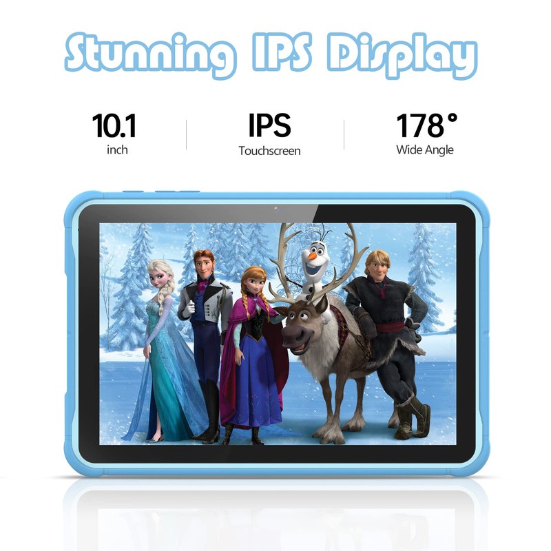 PRITOM Android 13, 10 inch Kids Tablet, Parental Control, 6000mAh,