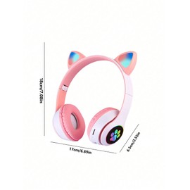 FKLBBLPM Cat Ears wear Bluetooth Headphones