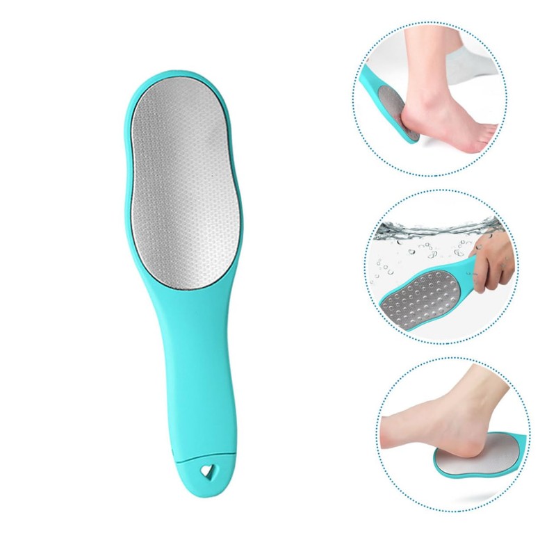 FOMIYES Double Sided Stainless Steel Foot Washboard Foot Callus Remover