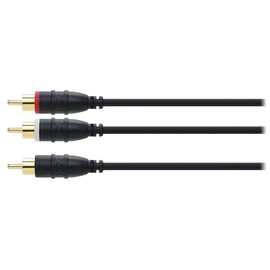 Audio-Technica AT-BC65/3.0 Car Audio Cable, Pin Plug x 1 to Pin Plug x 2, For Subwoofers, RCA OFC, Heat Resistant, Gold Plated Plug, 10.9 ft (3.0 m)