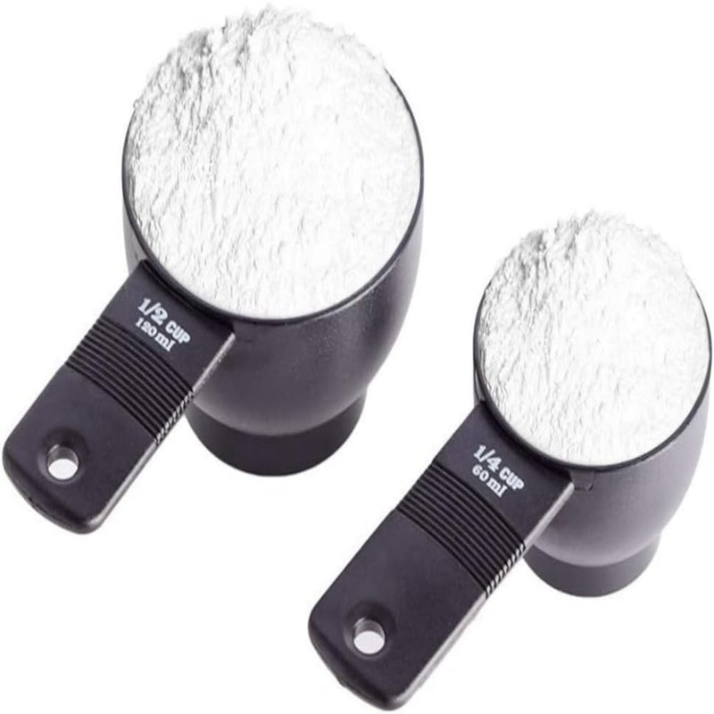 Measuring Cups and Spoons Set 10 Pieces, Durable Plastic Kitchen