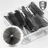 Attoshow 16-Piece Bore Brush Set - 304 Stainless Steel Drill